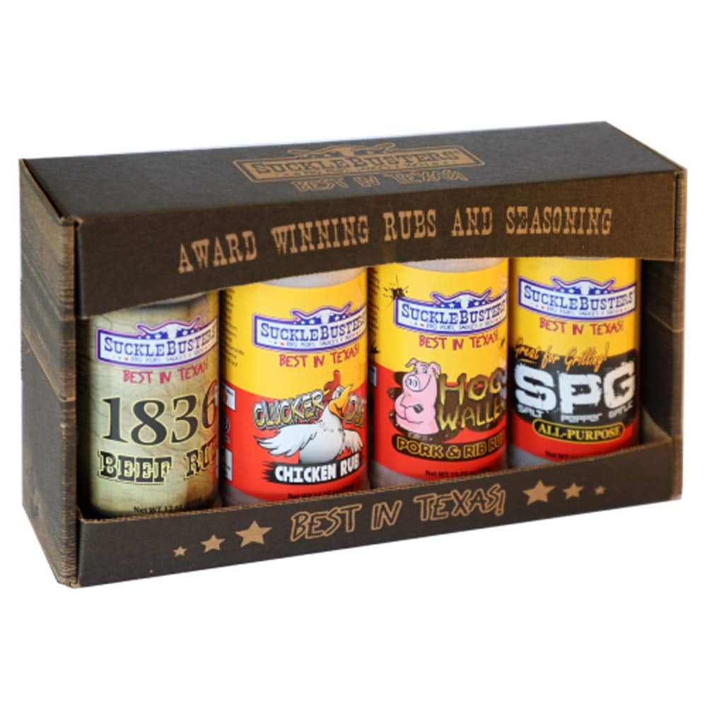 SuckleBusters Texas BBQ Rub Gift Box Best BBQ Rubs for AllPurpose