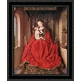 thumbnail image 1 of Suckling Madonna Enthroned 20x24 Black Ornate Wood Framed Canvas Art by Eyck, Jan van, 1 of 2