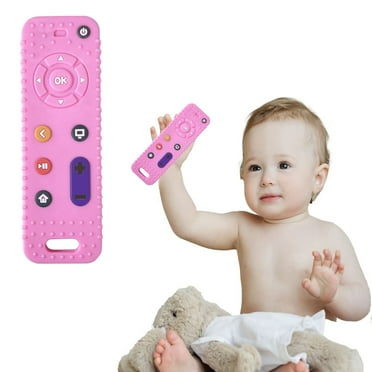 Sucoda Baby Teether Toys Silicone Toddler,Educational Sensory Toy Chew Toys,Tv Remote Control Shape Teething Toys For Babies 6-18 Months Teething Toys Baby Toys 6 To 12 Months