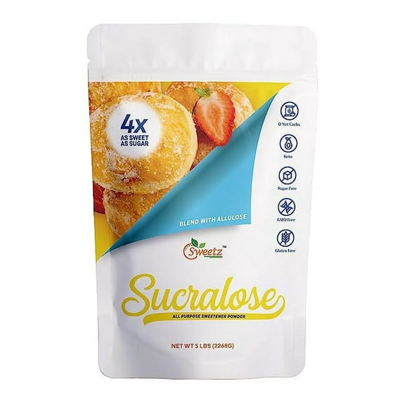 G-Sweetz Sucralose – Allulose All Purpose Sweetener – 4X Sugar Sweetness; Total Servings 2268 | 5-LB