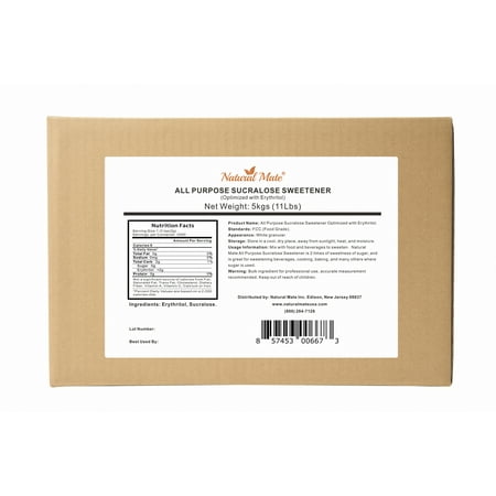 Sucralose Blended with Erythritol All Purpose Sweetener, 5 kgs (11 lbs)