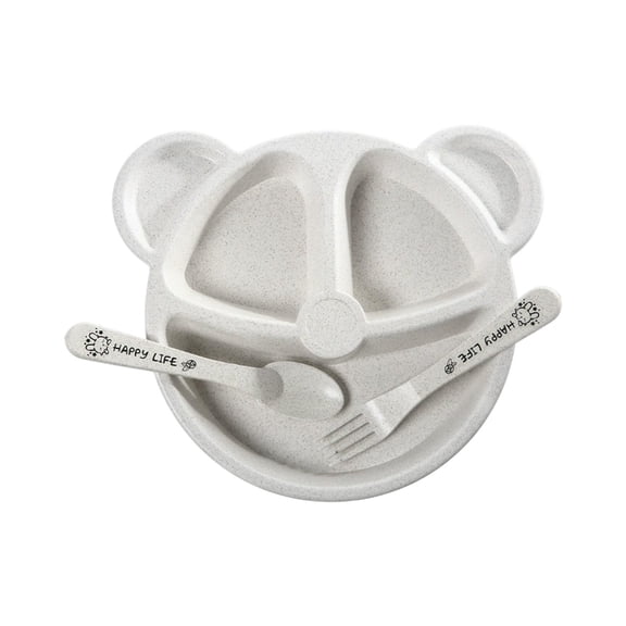 Suction Bowl – Silicone Divided Plate with Non-Slip Base for Infants (7.87x7.87in, BPA-Free)