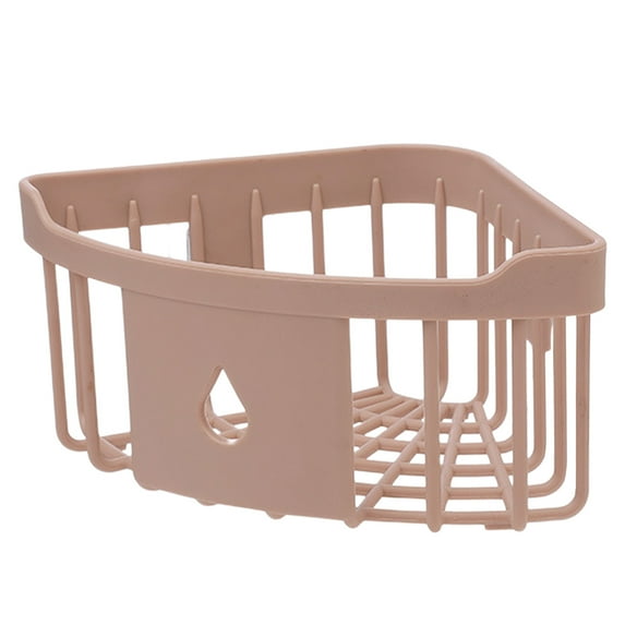 Suction Corner Shower Caddy Wall Mounted Bathroom Organizer Storage Shelf For Shampoo Conditioner Kitchen Shower Rack Space Saving