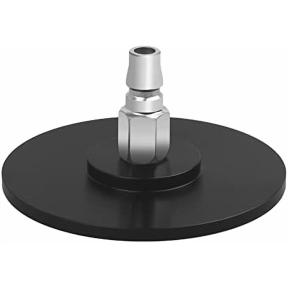 Suction Cup Adapter for Vac-U-Lock Machine, Stainless Steel Quick Air Connector Device Attachment, 4 Inch (Black)