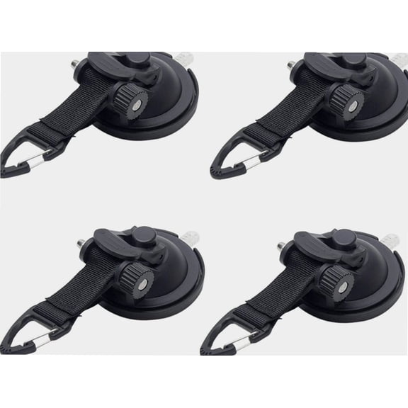 Suction Cup Anchor,Heavy Duty Suction Cup Anchor with Securing Hook Tie Down,Camping Tarp Accessory as Car Side Awning for Camping (4 pcs)