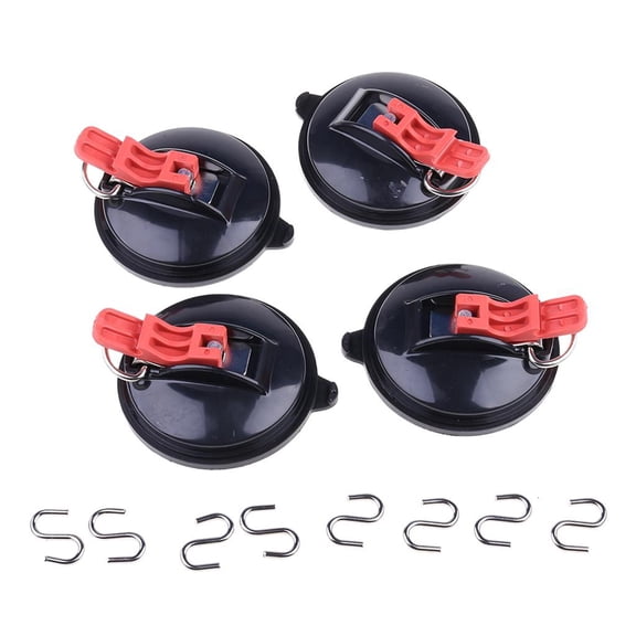 Heavy Duty Suction Cup Tie Down with Securing Hooks Camping Tarp Accessory As Car Side Awning Replacement