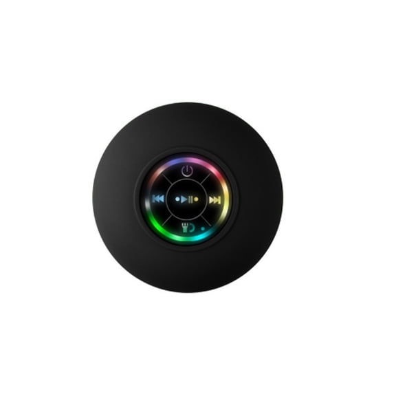 Suction Cup Bathroom Bluetooth Speaker, IPX4 Waterproof, RGB Light, Bluetooth 5.0 for Shower