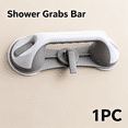thumbnail image 1 of Suction Cup Bathroom Grab Bar for Elderly - Heavy Duty Safety Handle with Non-Slip Texture, Secure Flip Lock, 240lb Capacity for Shower, Bathtub - No Drill Required Easy Install, 1 of 12