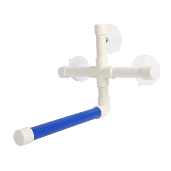 Suction Cup Bird Window and Shower Perch Toy for Macaw Cockatoo African for Grey Conure Parakeet Bath Stand