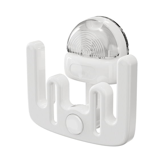 Suction Cup Buckle Slipper Rack, Punch Free Wall Mounted Bathroom Shoe Storage Holder for 2 Pairs(White)