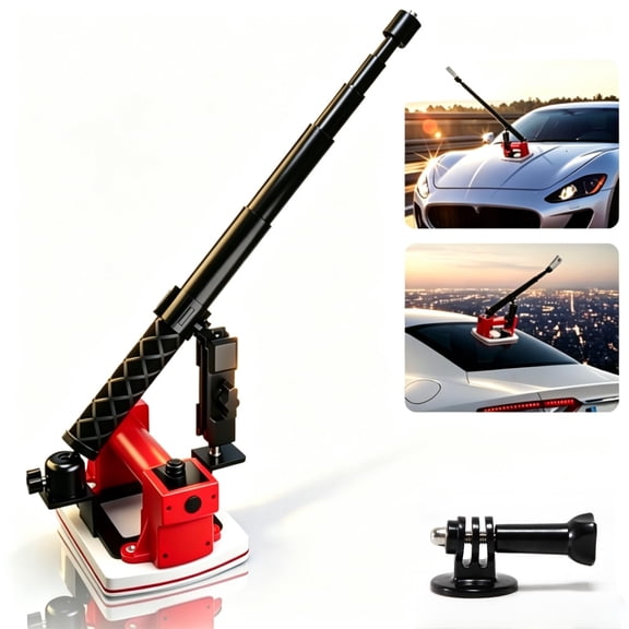 Electric Suction Cup Car Mount for Insta360 x5,x4, x3, x2, x,One RS,R, Automatic Vacuum Lock, 360 Camera Car Mount