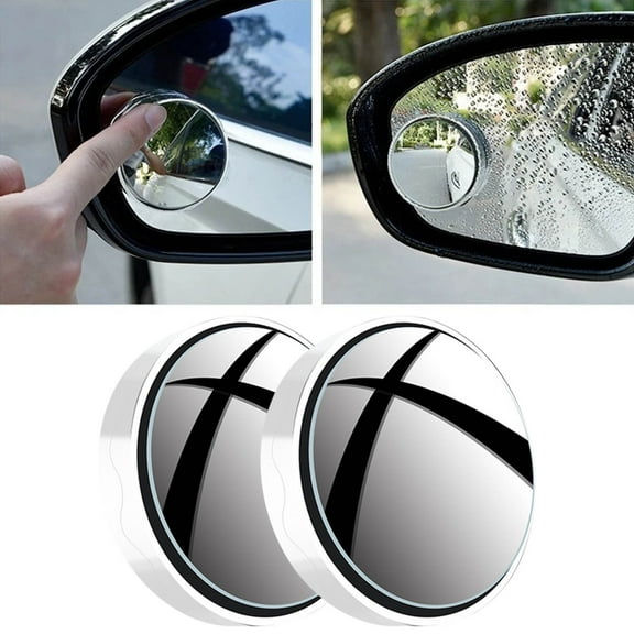 Suction Cup Car Convex Blind Spot Mirror, 2024 New Upgrade Blind Spot Mirror, 360° Wide Angle Side Rear View Mirror, Reversing Auxiliary Blind Spot Mirrors for Cars SUV and Trucks 2PCS