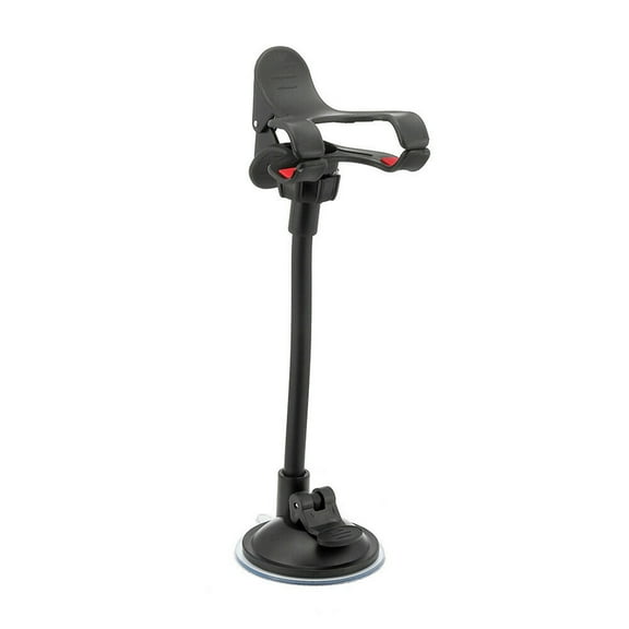 Suction Cup Car Phone Mount, Dashboard And Windshield Holder With 360 Degree Rotation And Telescopic Arm, Strong Stable Base Universal Smartphone Cradle Navigation Support Secure Design