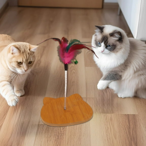 Suction Cup Cat Toy, Qiopertar Under $5 Oscillate Spring Cats Teaser Suction Cup Spring Cats Toy Cats Teaser With Noise Bells Suitable For Pet Toys Suitable For Playing With Kittens