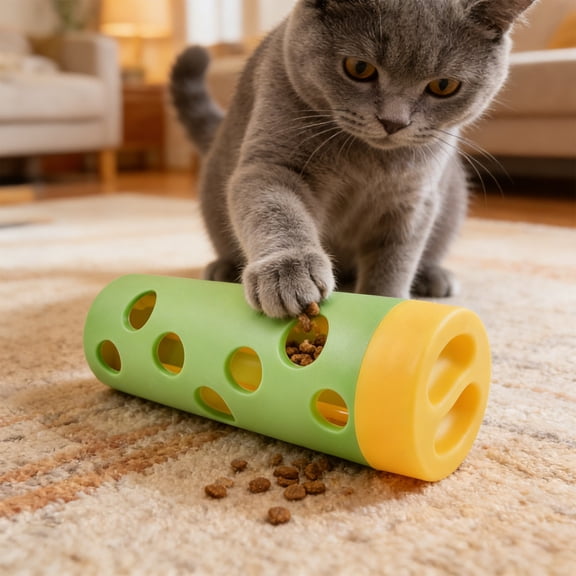 Suction Cup Dog Toy Ball Snack Roller, Wenini Interactive Leakage Treat Toy for Boredom Relief, Pet Puzzle Slow Feeder for Teeth Grinding with Strong Suction Base, Green