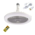 Suction Cup Fan 2024 New Socket Fan Light 10 Inch Enclosed Ceiling Fan