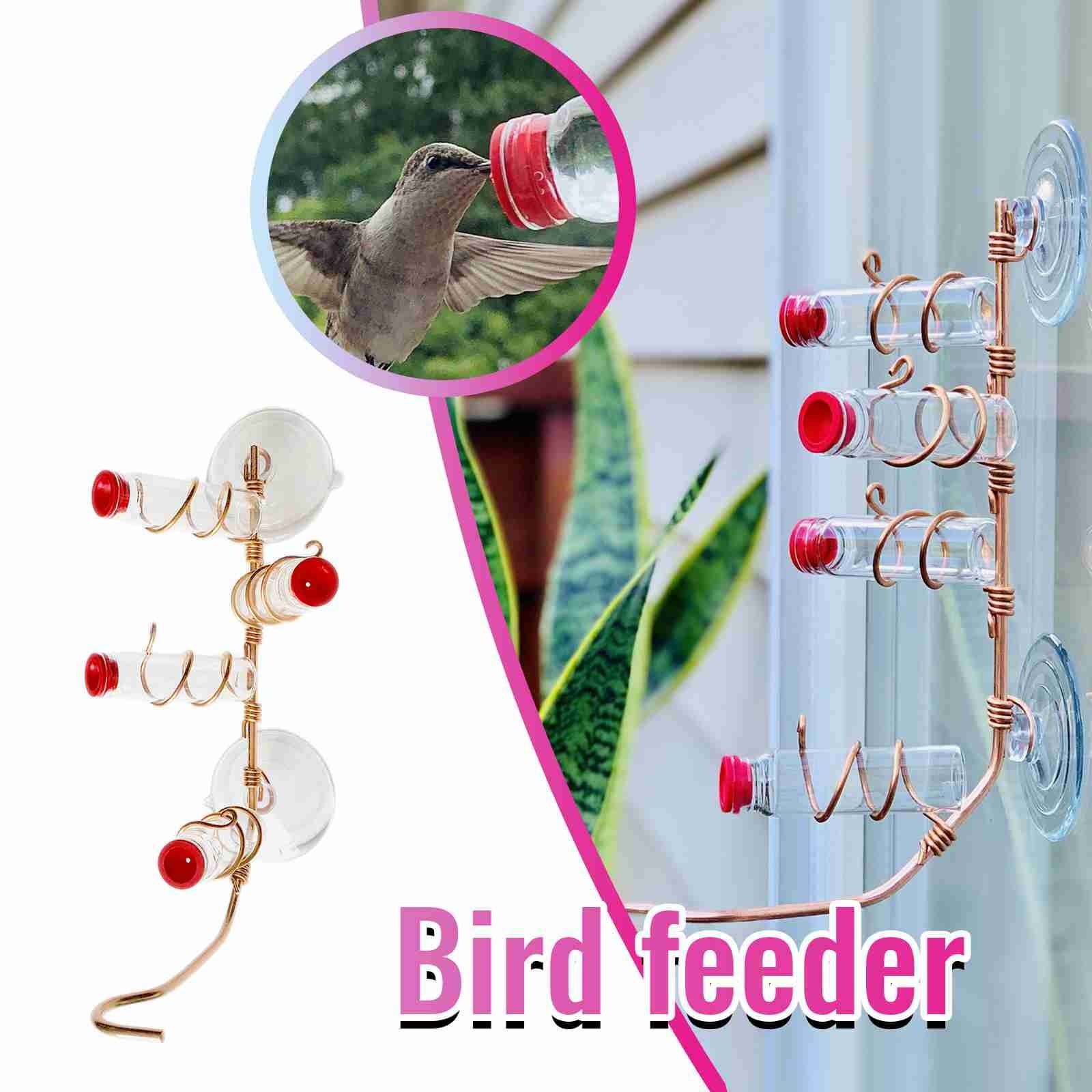 Suction Cup Feeder Geometric Window Hummingbird Feeder Modern Feeder