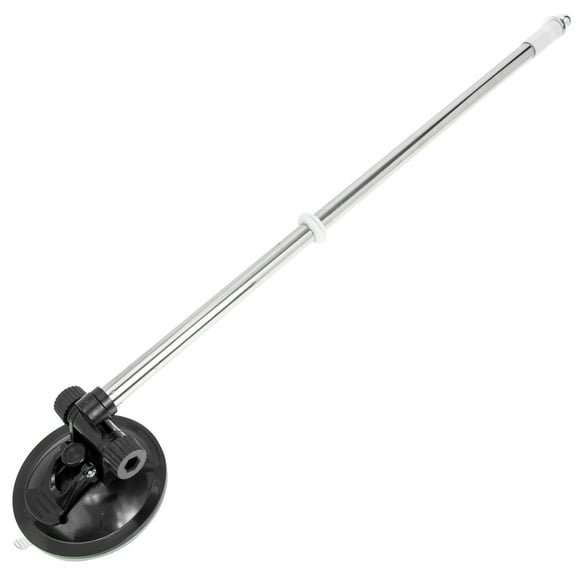 Foxnovo Car Mount Flagpole Black Suction Cup Design Easy to Install and Remove