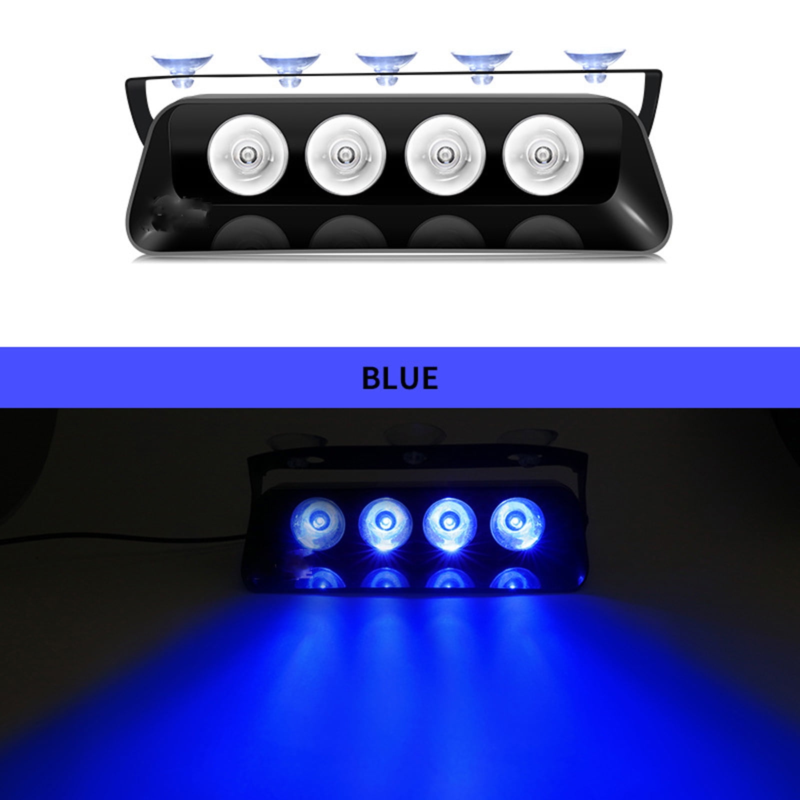 Suction Cup Flashing Light 2 in 1 Emergency Dash Strobe Lights