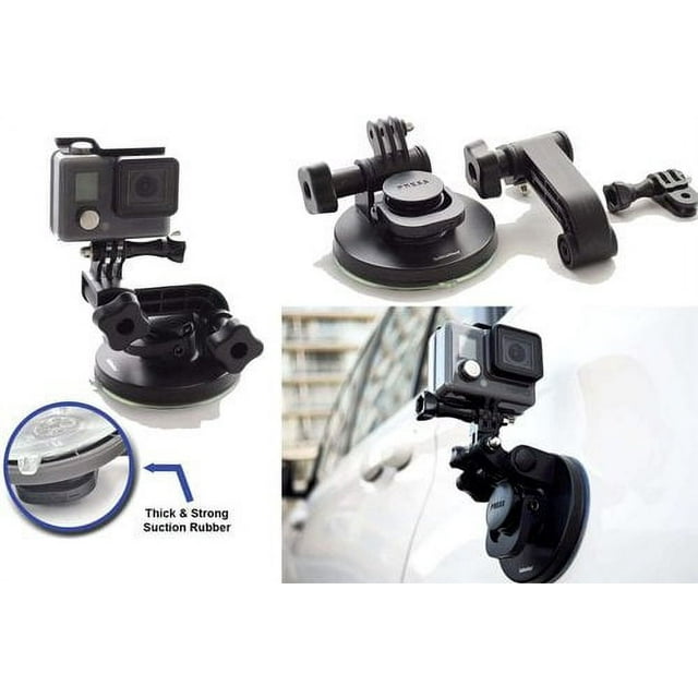 Suction Cup for Gopro Mount Car Windshield Window Vehicle Boat Camera Holder for Gopro Suction Cup Mount Windshield Mount - for GoPro Max 360 Hero 8 Black Hero 7 Hero6 Hero5 Hero4 HD by Su
