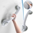 thumbnail image 1 of Suction Cup Grab Bar for Bathtub and Shower, 16.9 inch Bathroom Safety Handle for Seniors and Elderly, Tool-Free Installation, Heavy Duty Non-Slip Assistance Bar for Tile, Glass and Smooth Walls, 1 of 9