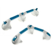 Suction Cup Grab Bar Multi-Positional 180  Swiveling Suction Grip 19.5 - With Safety Indicator - For Bathtubs, Showers, Toilets - Safety Grip Hand Rail Assist Bar