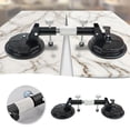 thumbnail image 1 of Suction Cup Heavy Duty Aluminum Vacuum Glass Puller Adjustable Vacuum Suction Cup Floor Gap Fixer Tool for Laminate Floor Gap Repair Installation Tools for Granite Stone Marble, 1 of 7