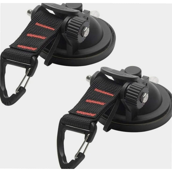 Suction Cup, Heavy Duty Suction Cups, Suction Cup with Securing Hook Tie Down, Upgraded Car Camping Tie Down Suction Cup, Camping Tarp Accessory hook, for Car Side Awning Tents Camping Tarp Accessory