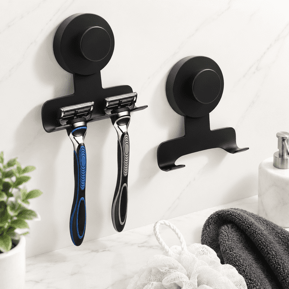 Suction Cup Holder For Shower Heavy-duty 7kg Hooks Towel Loofah ...