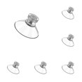 thumbnail image 1 of Suction Cup Hook Glass Suction Pads 40mm Clear PVC Screw Suction Cups Heavy Duty Vacuum Mount Holder Bathroom Window Tile Car Hook Strong M5 Thread 6 Pack, 1 of 1
