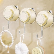 Suction Cup Hook Heavy Duty Vacuum Shower Hooks Reusable,No Hole Punched Suction Towel Hooks for Bathroom Kitchen No Punching Wall Mounted Hooks for Hanging for Clothes,Hats,Robes And Loofah