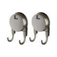 thumbnail image 1 of Suction Cup Hooks 2-Pack No Drill Wall Mounted Foldable Plastic Hooks for Bathroom Kitchen Tile Glass Surface Towel Bag Hanger with Strong Adhesion and Reusable Design for Home Organization, 1 of 6