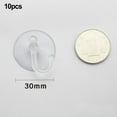 thumbnail image 1 of Suction Cup Hooks 30-50mm Sucker Hanger Small Clear Plastic Hanging, 1 of 9
