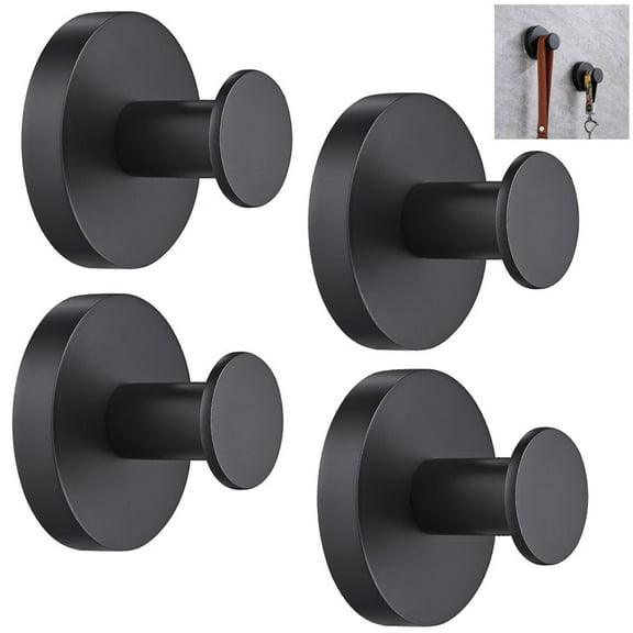 Suction Cup Hooks (4 Packs), Stainless Steel Waterproof Suction Cup Hooks For Shower, Bathroom, Hanging Towels, Mounting On Glass Shower Doors
