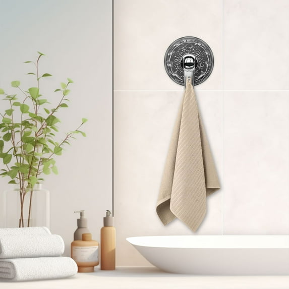 Suction Cup Hooks Heavy Duty Hooks for Hanging Small Shower Suction Hooks Vintage Corrugated Strong Suction Cup Hook Without Punching Traceless Vacuum Adhesive Wall Towel Hanger Hook