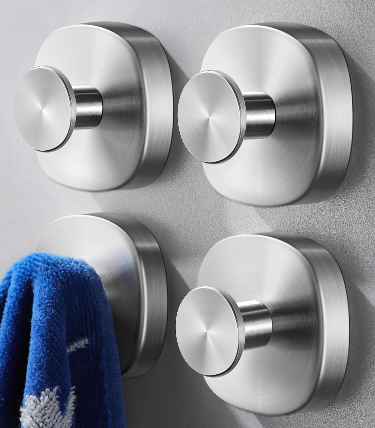 Suction Cup Hooks for Inside Shower, Stainless Steel Heavy Duty Towel ...