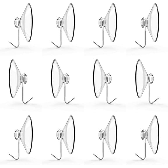 Suction Cup Hooks, Set of 12, 2\