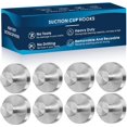 thumbnail image 1 of Suction Cup Hooks for Shower,8Pcs Shower Hooks for Inside Shower,No Drill Towel Hooks for Bathroom Wall,Kitchen,Glass,Mirror,Tile to Hang Towels,Robes,Loofah-Silver, 1 of 13