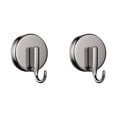 thumbnail image 1 of Suction Cup Hooks for Shower, Bathroom Towel Holder, Wreath Door Hanger, No Drill Non-Marking Suction Cup Wreath Hook Heavy Duty Load Bearing Hanger Black 2.28 Inch 2Pcs, 1 of 5