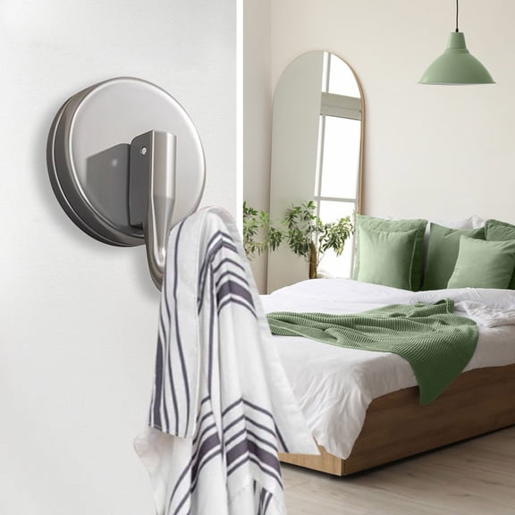 Suction Cup Hooks for Shower Heavy Duty - Removable Suction Cup Hangers for Glass Tile Wall - Bathroom Towel Hook for Robe Loofah Sponge Kitchen Apron Key Holder - No Damage Hanging Organizer