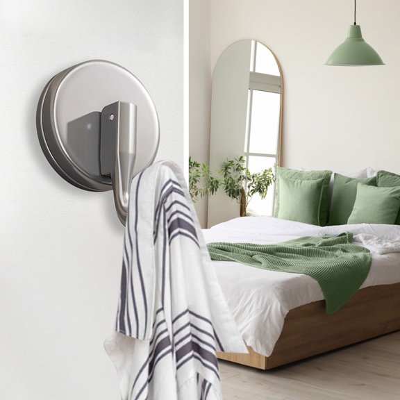 Suction Cup Hooks for Shower Heavy Duty - Removable Suction Cup Hangers for Glass Tile Wall - Bathroom Towel Hook for Robe Loofah Sponge Kitchen Apron Key Holder - No Damage Hanging Organizer