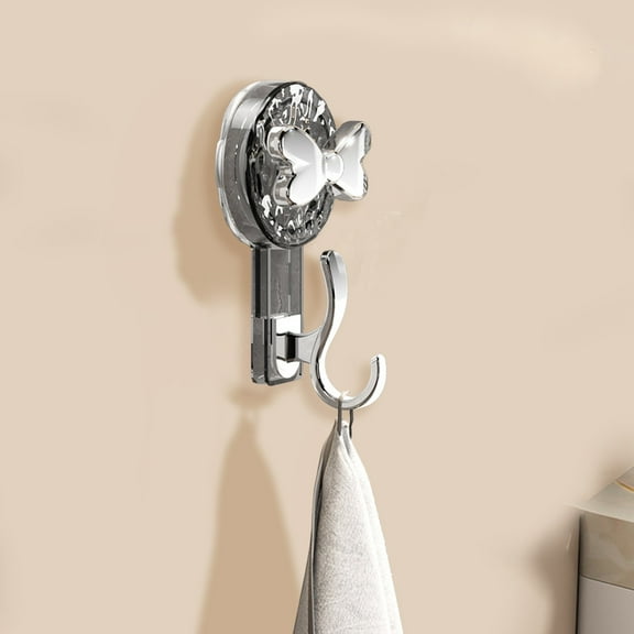 Suction Cup Hooks for Shower Heavy Duty Vacuum Suction Hooks No Traces And Strong Suction Wall Hooks Towel Hooks for Bathrooms Cloth Hook Hat Hook for Kitchen&Bathroom&Restroom Organization