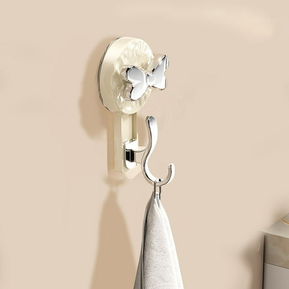 Suction Cup Hooks for Shower Heavy Duty Vacuum Suction Hooks No Traces And Strong Suction Wall Hooks Towel Hooks for Bathrooms Cloth Hook Hat Hook for Kitchen&Bathroom&Restroom Organization