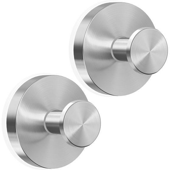 Suction Cup Hooks for Shower,Upgraded  Suction Hooks for Inside Shower,Removable Towel Hooks for Bathroom Glass Window Tile, & , No Drilling, (2 Pack)