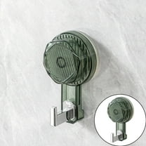 Suction Cup Hooks, Small Clear Shower Suction Hooks Heavy Duty Vacuum Suction Cups with Hooks Removable Reusable Bathroom Suction Hooks for Tile Wall Window Glass Door, 1.56x2.28x3.87"