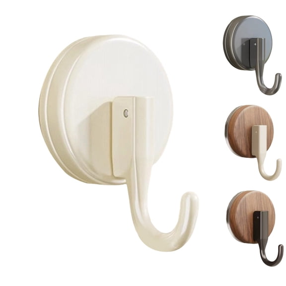 Suction Cup Hooks,Wreath Hanger for Front Door, Reusable Utility Hooks for Hanging Towels, Robe,Coats, Mounting on Glass Doors,Tile, Mirrors, Metals (2.1In,2 Pack)