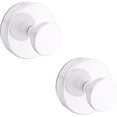 thumbnail image 1 of Suction Cup Hooks for Shower, Removable Towel Hooks for Bathroom Window Glass Door Wall, Bath Robe Looafh Hook for Hanging - 2 Pack, 1 of 6