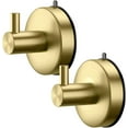 thumbnail image 1 of Suction Cup Hooks for Shower Set of 2 Gold Towel Hooks for Bathrooms SUS 304 Stainless Steel Shower Hooks for Loofah 15 Lb Bathroom Hooks for Towels, 1 of 14