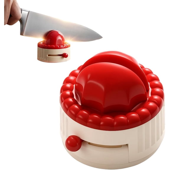 Suction Cup Knife Sharpener, Hands-Free Sharpening Stone for Kitchen Knives Scissors