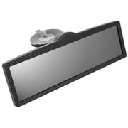 NIAIZEK Black Carbon Fiber Rearview Mirror Replacement with Wide Angle for Car Safety and Enhanced Visibility Accessories